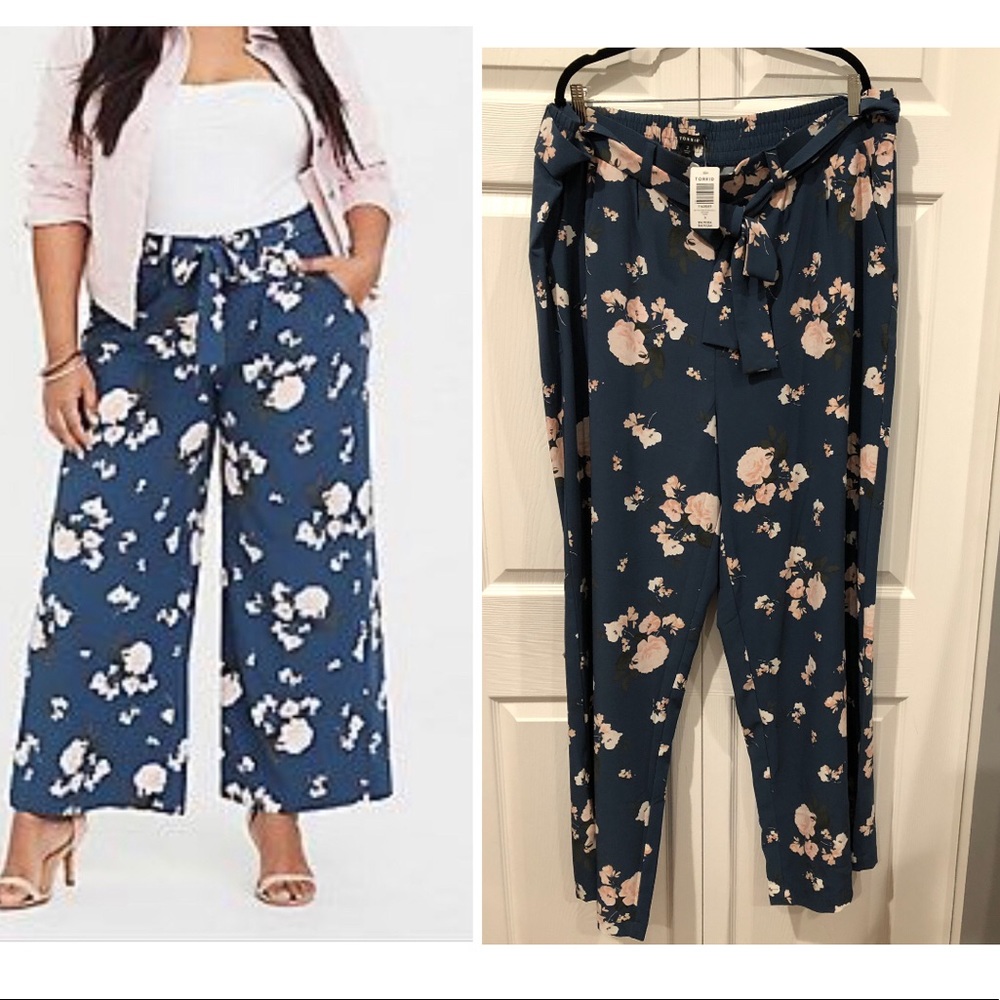 Torrid Floral Wide Leg pants- size 3